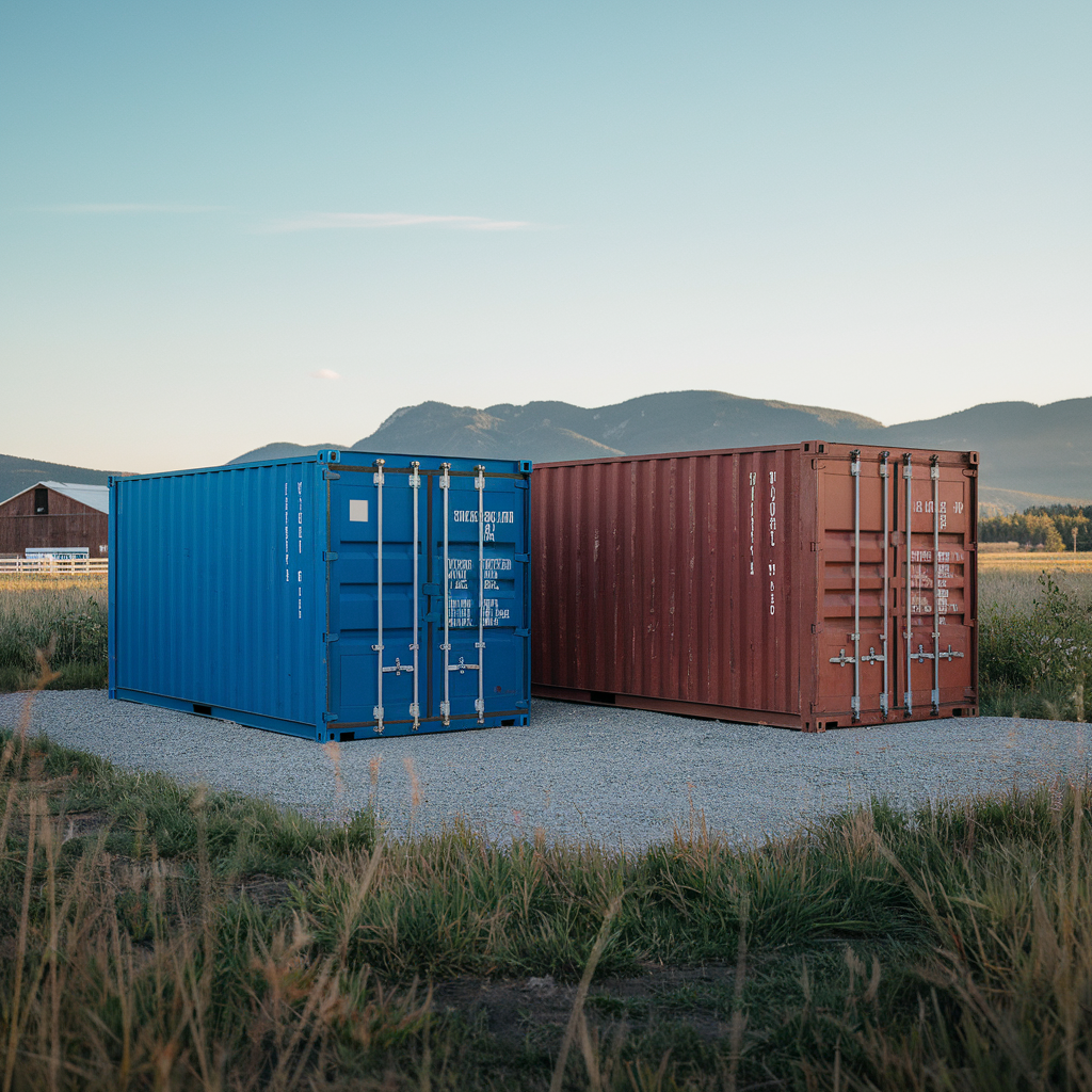 Shipping Containers on Gravel Invermere